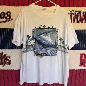 Size 2XL - Vintage 1992 San Segal Maui Hawaii Humpback Whate Tee Shirt